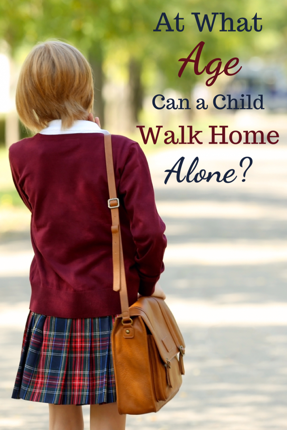 At what age can a child walk home alone