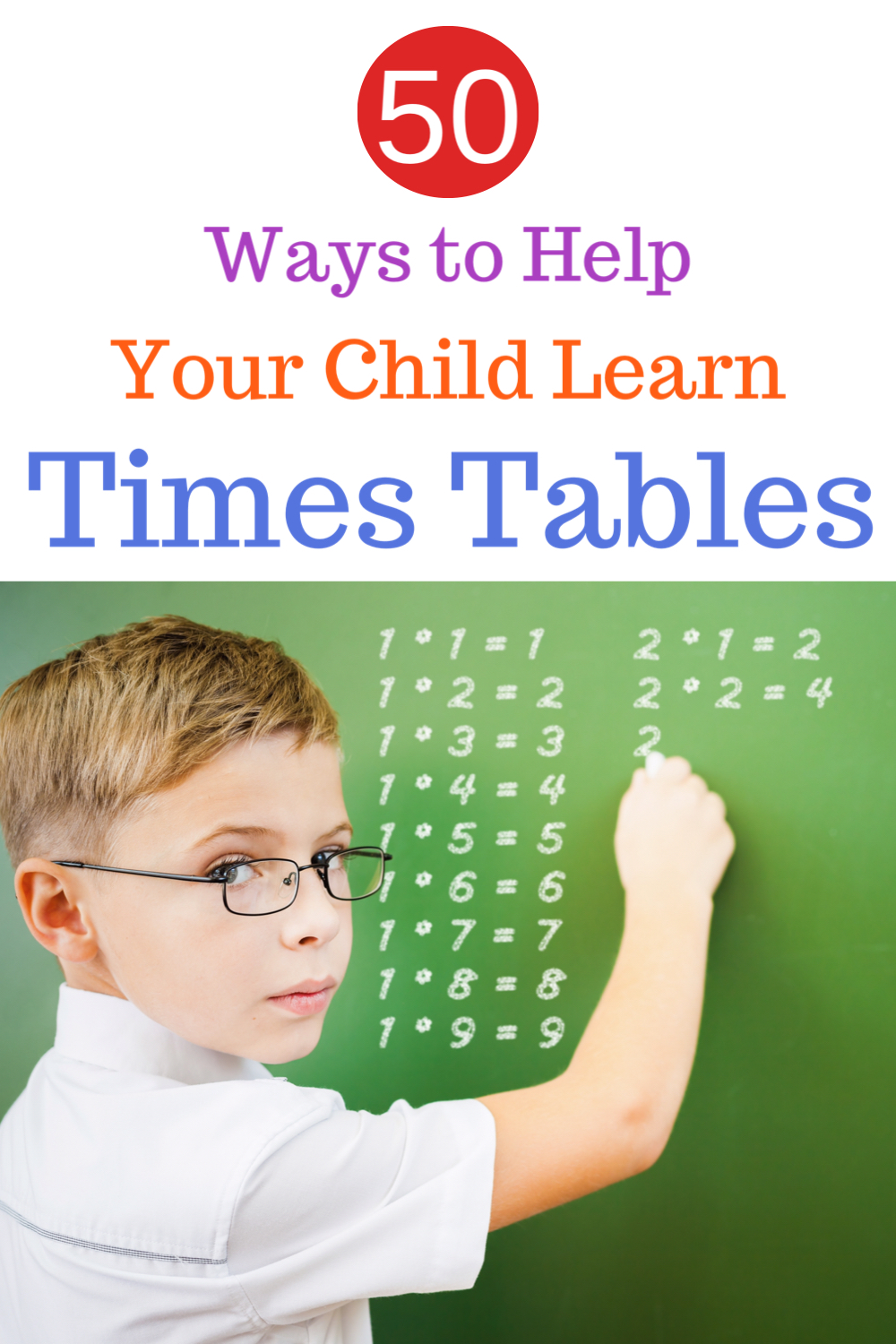 50 easy ways to help your child learn times tables