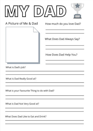 Free Printable Father's Day Questionnaires