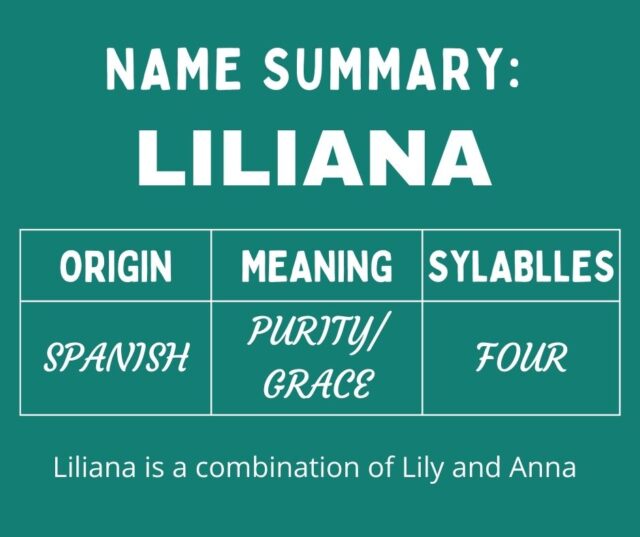 Middle Names for Liliana 150 Combinations that Really work Middle Names for Liliana 150 Combinations that Really work