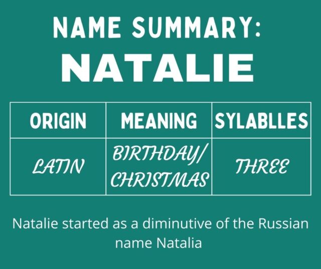 Middle Names for Natalie (150+ Great Combinations that Flow) Me, Them